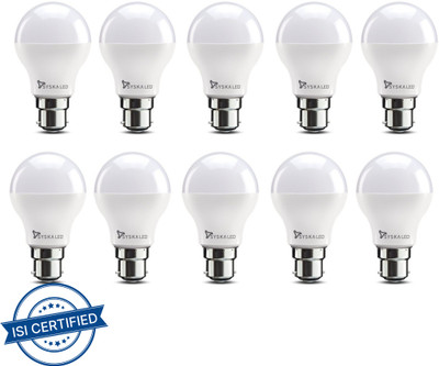 Syska 7 W Basic Standard B22 LED Bulb(White, Pack of 10)