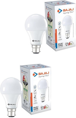 BAJAJ 7 W Basic Standard B22 LED Bulb(White, Pack of 2)