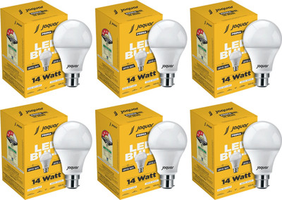 Jaquar 14 W Basic Standard B22 LED Bulb(White, Pack of 6)
