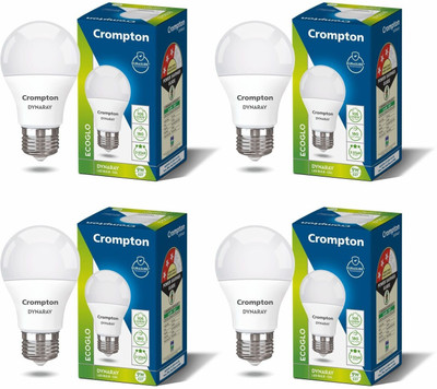Crompton 9 W Basic Standard E27 LED Bulb(White, Pack of 4)