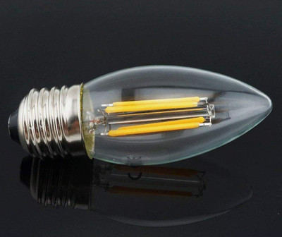 Cruv 4 W Basic Standard E27, E26 LED Bulb(Gold, Pack of 2)