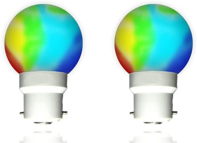 HansaGreen 0.5 W Basic Decorative B22 LED Bulb(Multicolor, Pack of 2)