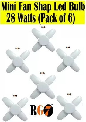 RG7 28 W Basic Standard B22 LED Bulb(White, Pack of 3)