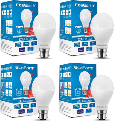 ECOEARTH 20 W Basic Standard B22 LED Bulb(White, Pack of 4)