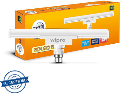 Wipro 18 W Basic T-Bulb B22 LED Bulb(White)