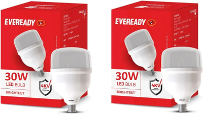 EVEREADY 30 W Basic Standard B22 LED Bulb(White, Pack of 2)