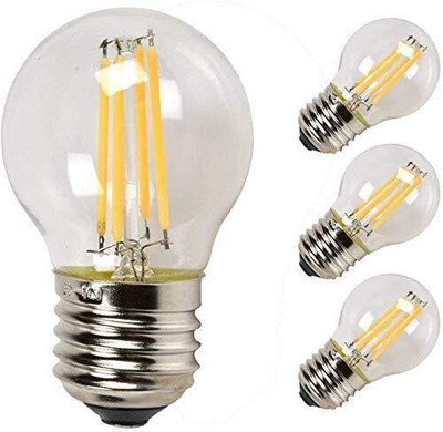 VAGalleryKing 4 W Basic Decorative E27 LED Bulb(Yellow, Pack of 4)