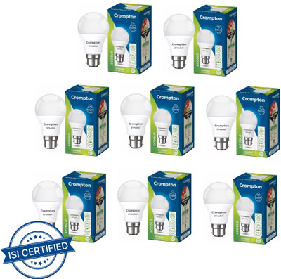 Crompton 9 W Basic Standard B22 LED Bulb(White, Pack of 8)
