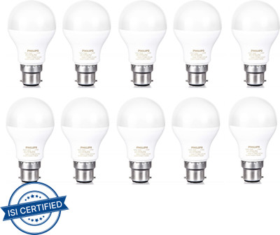 PHILIPS 9 W Basic Standard B22 LED Bulb(Yellow, Pack of 10)