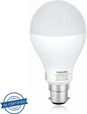 PHILIPS 20 W Basic Standard B22 LED Bulb(White)