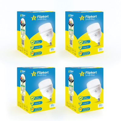 Flipkart SmartBuy 30 W Basic Round B22 LED Bulb(White, Pack of 4)