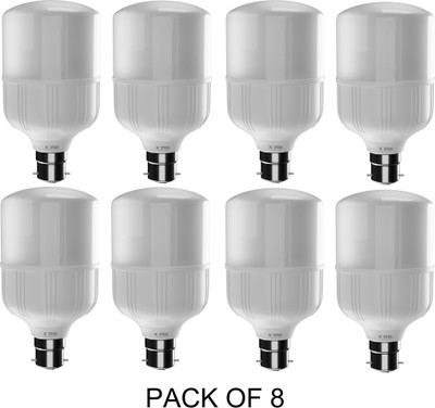 Nortek 40 W Basic Standard B22 LED Bulb(White, Pack of 8)
