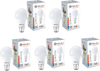 BAJAJ 7 W Basic Standard B22 LED Bulb(White, Pack of 5)