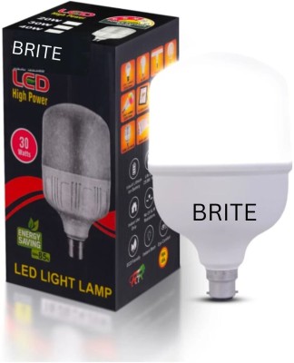 BRITE TRADERS 30 W Round B22 Basic Halogen Bulb(White)