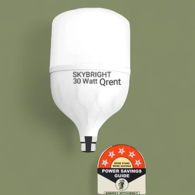 skybright 30 W Basic Round B22 LED Bulb(White)