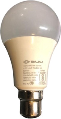 BAJAJ 9 W Round B22 LED Bulb(White, Pack of 2)