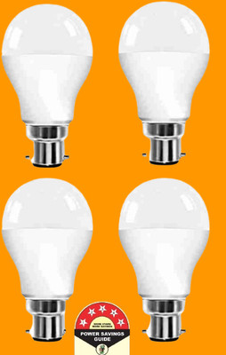Dunagiri 9 W Basic Round B22 D LED Bulb(White, Pack of 4)
