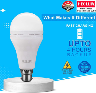 heoluix 12 W Inverter Standard B22 D Inverter Bulb(White)
