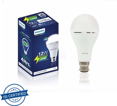 PHILIPS 12 W Basic Standard B22 Inverter Bulb(White)