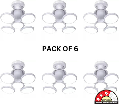 spark world 40 W Basic Standard B22 LED Bulb(White, Pack of 6)