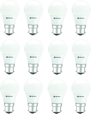 BAJAJ 3 W Basic Standard B22 LED Bulb(White, Pack of 12)