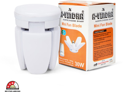 AVINDRA 30 W Basic Standard B22 LED Bulb(White)
