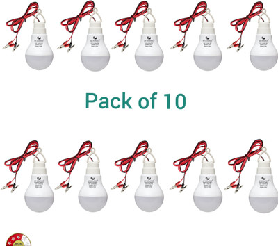 AP Source 3 W Basic Round 2 Pin LED Bulb(White, Pack of 10)