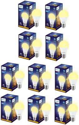 PHILIPS 16 W Round E27 LED Bulb(Yellow, Pack of 10)