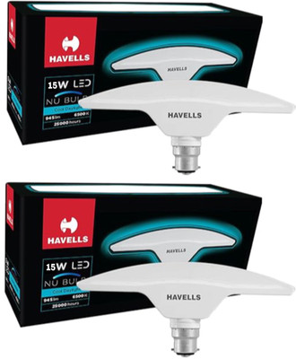 HAVELLS 15 W Basic T-Bulb B22 LED Bulb(White, Pack of 2)