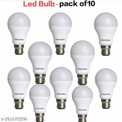 Gold Nation 10 W Standard B22 LED Bulb(White, Pack of 10)