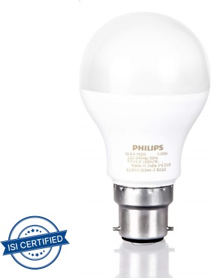 PHILIPS 12 W Round B22 LED Bulb(White)