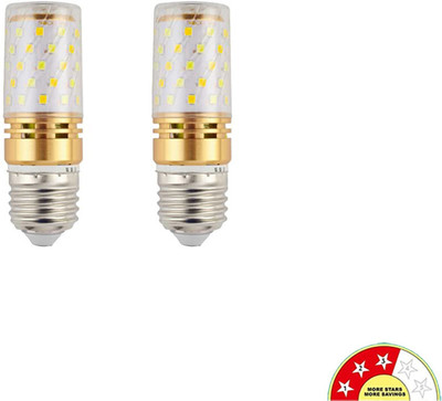 vibunt 12 W Basic Decorative E27 LED Bulb(Yellow, Pack of 2)