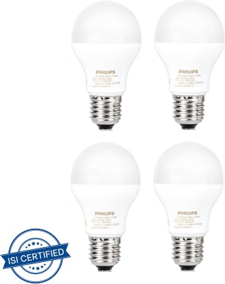 PHILIPS 7 W Standard E27 LED Bulb(Yellow, Pack of 4)