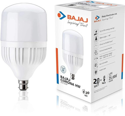 BAJAJ 20 W Basic Standard B22 LED Bulb(White)