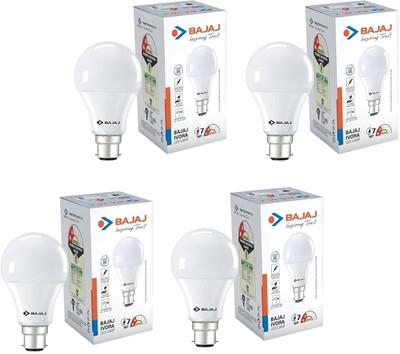 BAJAJ 7 W Basic Standard B22 LED Bulb(White, Pack of 4)