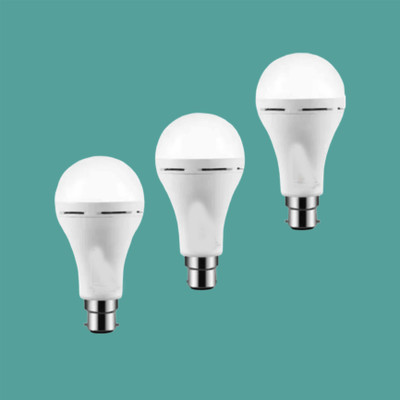 ONIEXO 12 W Inverter Round B22 Inverter Bulb(White, Pack of 3)