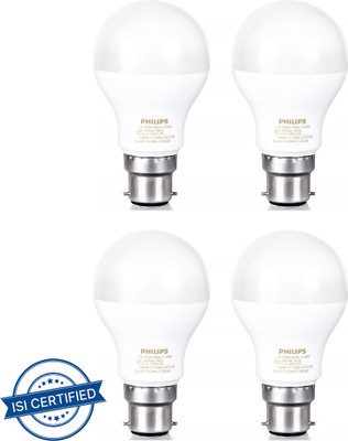 PHILIPS 7 W Basic Standard B22 LED Bulb(Yellow, Pack of 4)