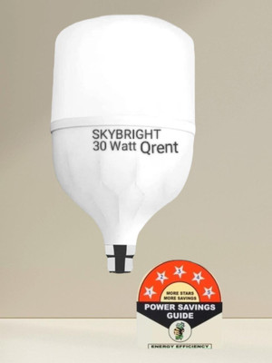 skybright 30 W Basic Round B22 LED Bulb(White)