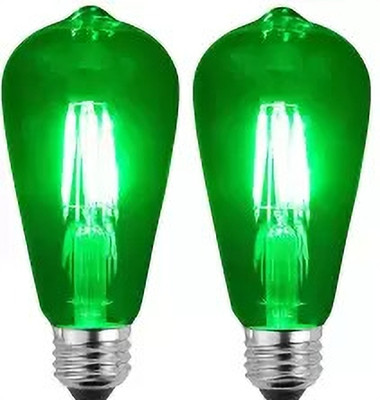 Baslash 4 W Basic Standard E27 LED Bulb(Green, Pack of 2)