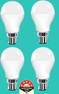 Dunagiri 9 W Basic Round B22 D LED Bulb(White, Pack of 4)