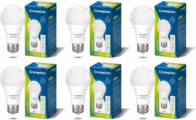 Crompton 12 W Basic Standard E27 LED Bulb(White, Pack of 6)