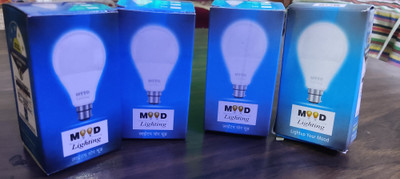 Moodlighting 9 W, 7 W Basic Circline B22 LED Bulb(White, Pack of 4)