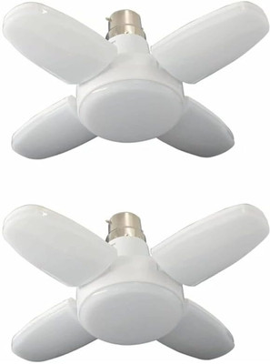Dhija 28 W Basic Round B22 LED Bulb(White, Pack of 2)
