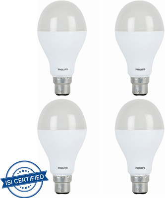 PHILIPS 14 W Basic Standard B22 LED Bulb(White, Pack of 4)