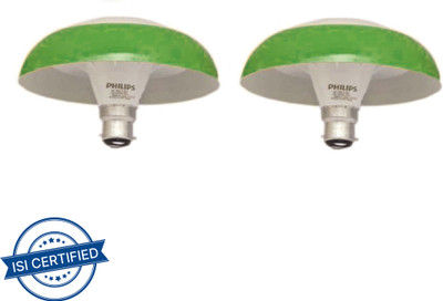 PHILIPS 8 W Basic Decorative B22 LED Bulb(Green, Pack of 2)