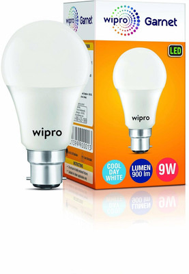 Wipro 9 W Basic Standard B22 LED Bulb(White)
