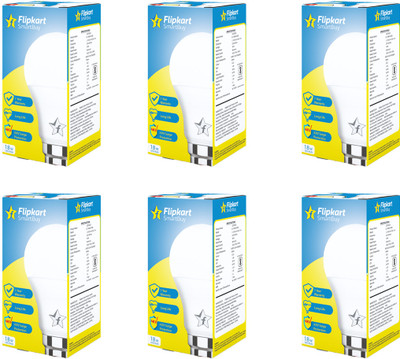 Flipkart SmartBuy 18 W Basic Round B22 LED Bulb(White, Pack of 6)