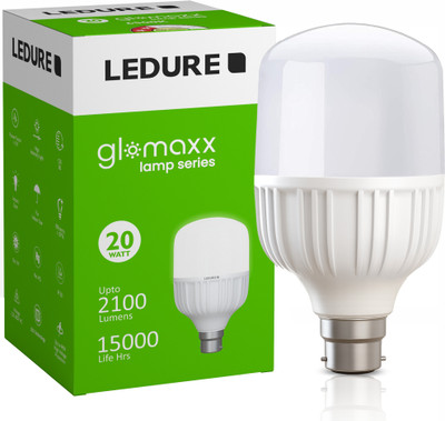 Ledure 20 W Multi Watt Round B22 D LED Bulb(White)