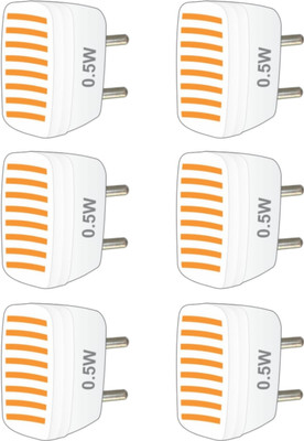 Imperial 0.5 W Eye Safety Compliance Decorative 2 Pin, Plug & Play LED Bulb(Yellow, Pack of 6)