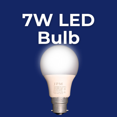 JPM Led 7 W Eye Safety Compliance Round B22 LED Bulb(White)